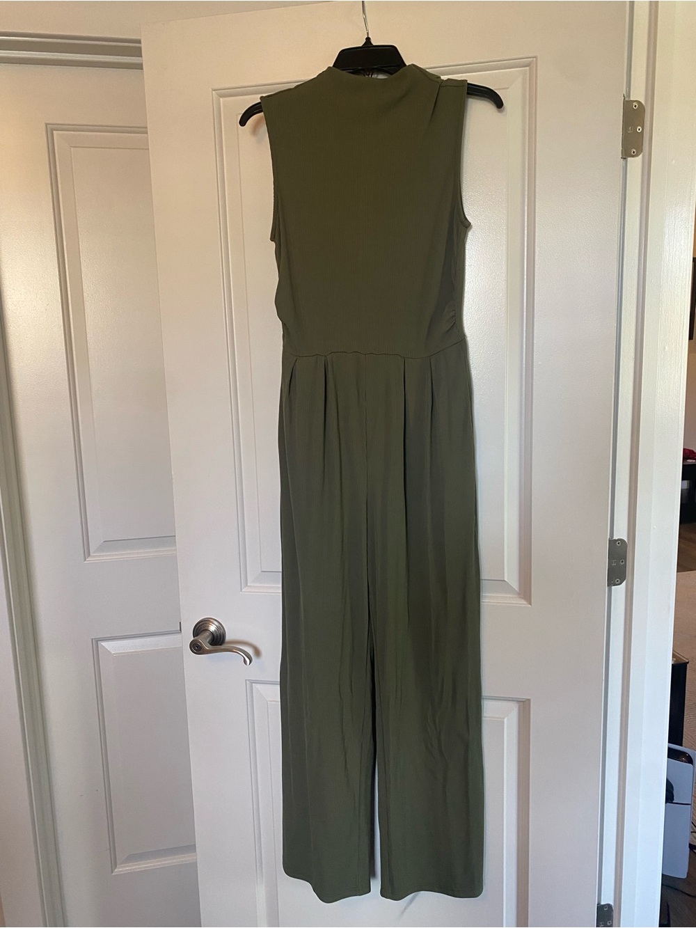 Amazon Essentials Olive Green Sleeveless Jumpsuit